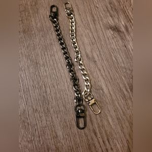 Silver or gunmetal tone chain for wallet/handbag 7.87 in